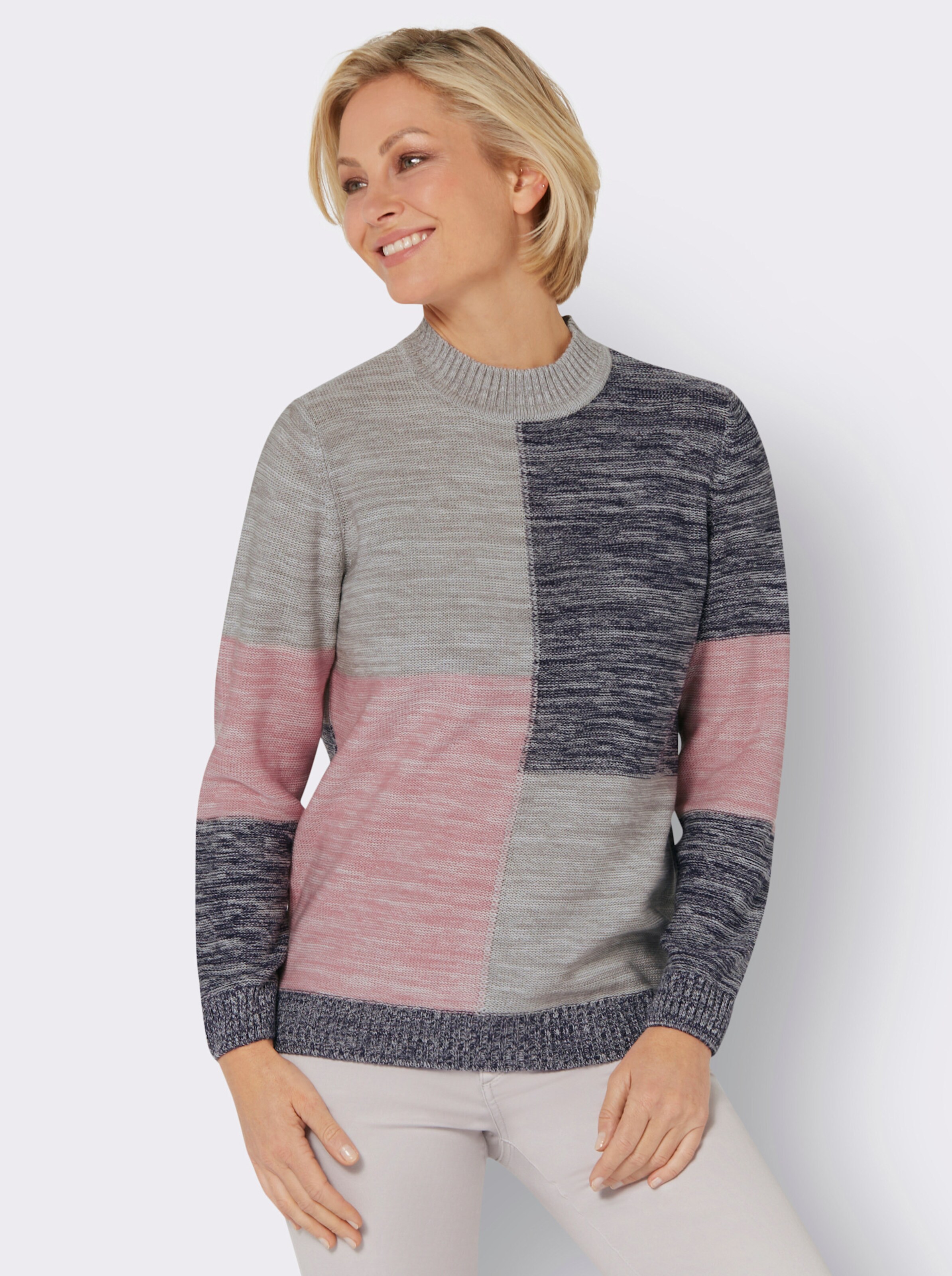 Stehkragenpullover