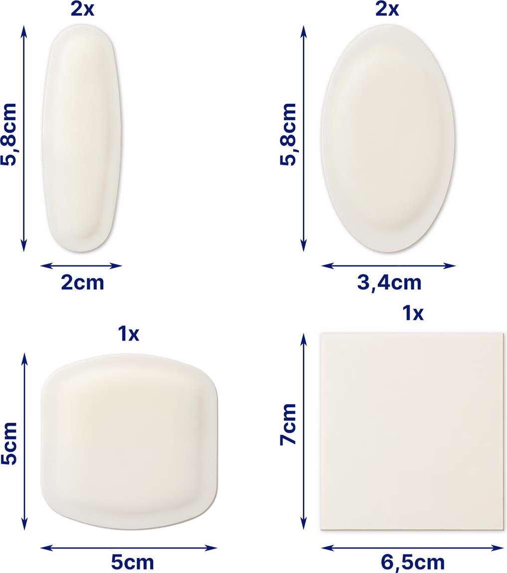 (6-tlg. Set) SOS Mix Pack Blasen Pflaster in 4 verschiedenen Grössen (48677)