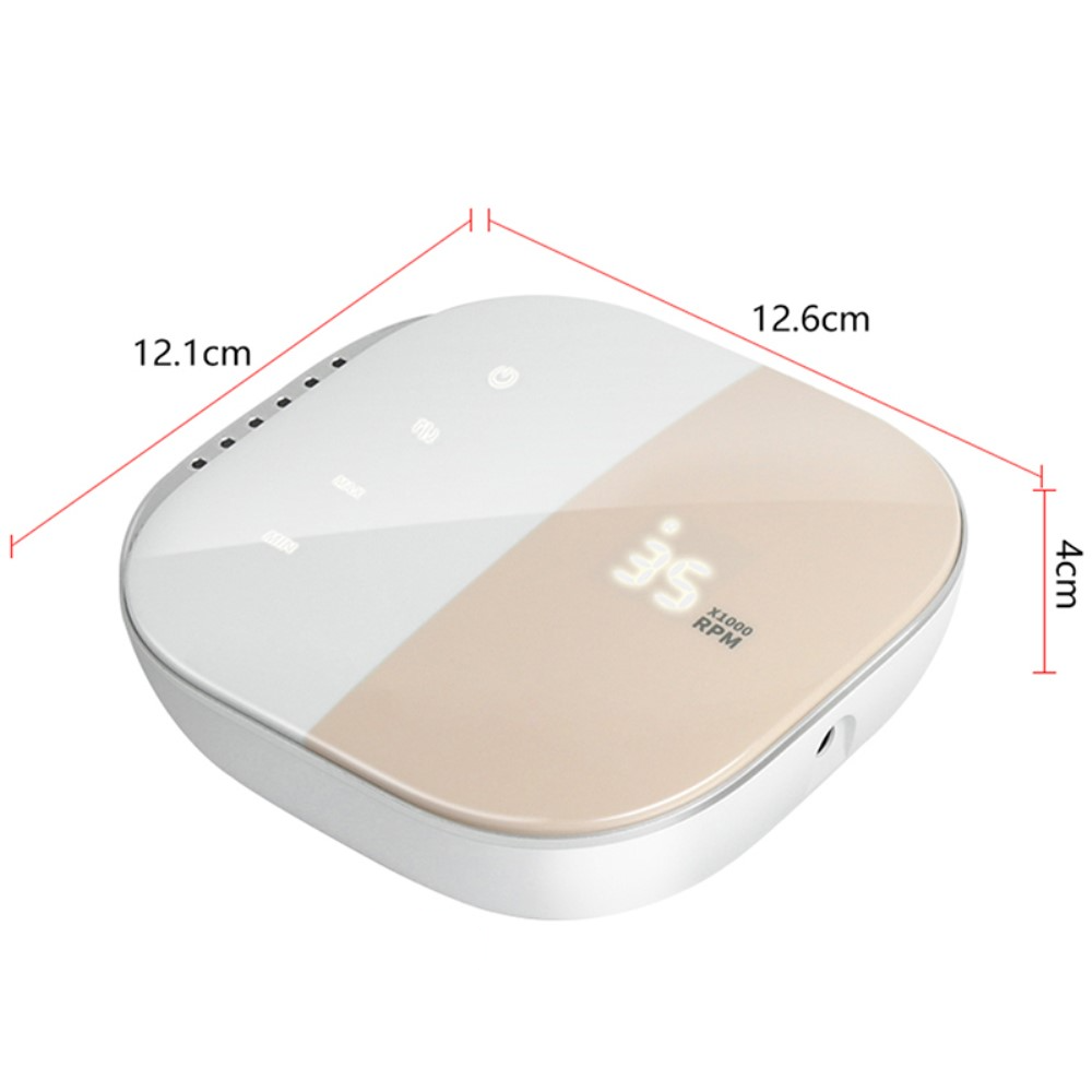 (4in1) Elektrische Nagelfräse Nagelpflege mit HD Display Polierwerkzeug Maniküre Pediküre - Rosa