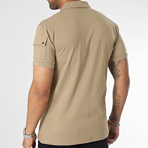 Polo Manches Courtes Beige