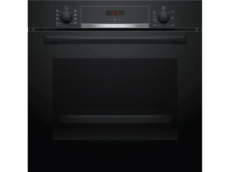 Bosch Serie | 4 HBA534EB0 - Ovn - til indbygning - niche - bredde: 56 cm - dybde: 55 cm - højde: 58.5 cm - med selv-rengøring - Klasse A - sort