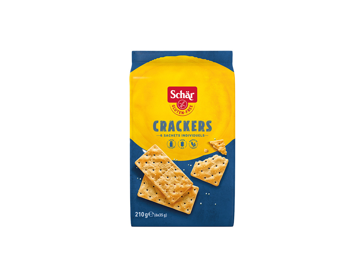 BOLACHAS CRACKERS SCHAR SEM GLUTEN 210G (6X35G)