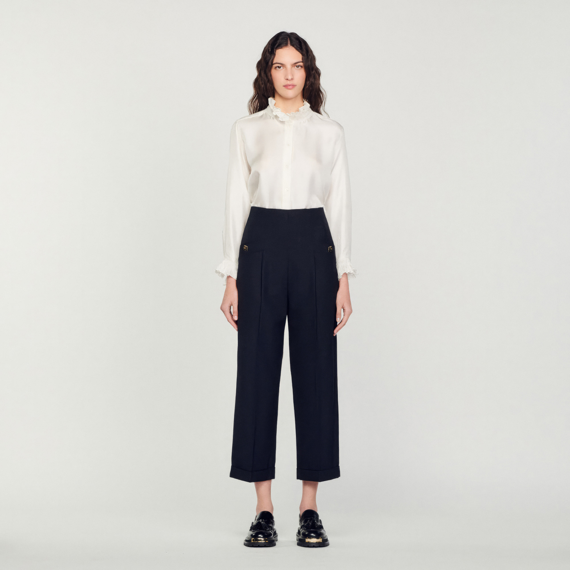 Pantalon taille haute