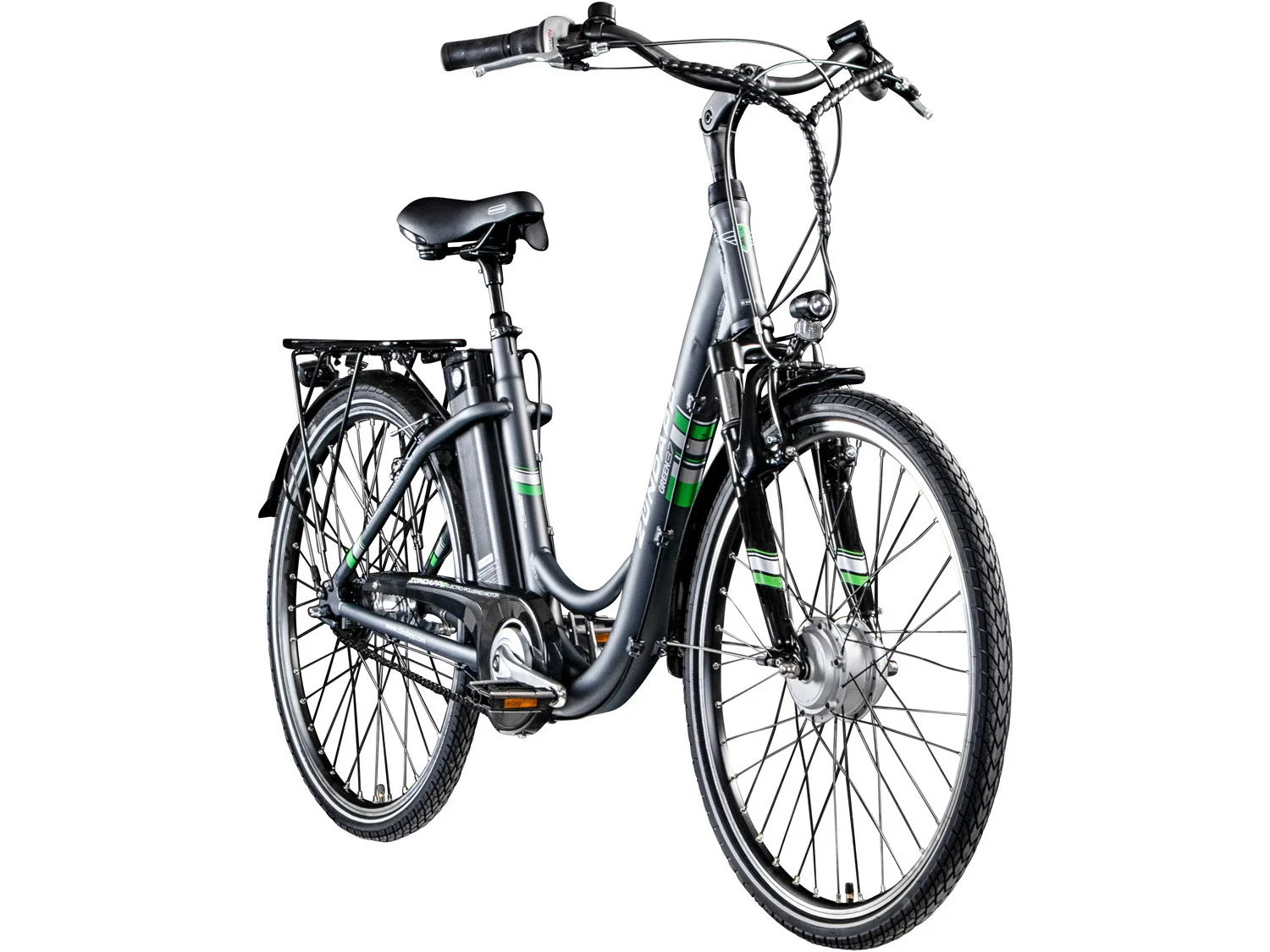 Z&uuml;ndapp E-Bike City Green 3.7, 26 oder 28 Zoll