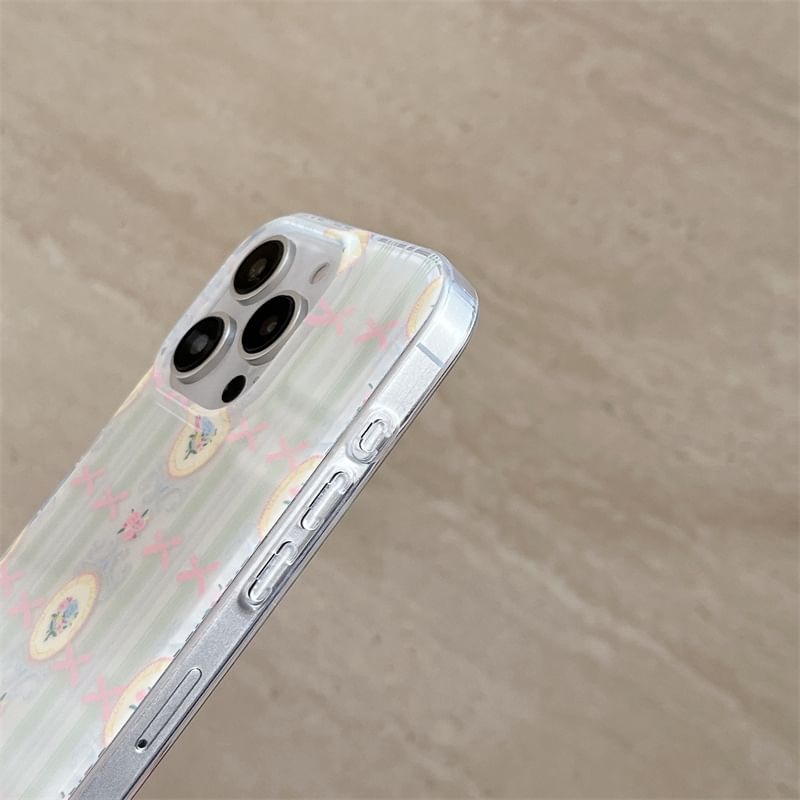 Fonekase - Bow-telefoonhoesje - Apple iPhone 16 Pro Max / 16 Pro / 16 Plus / 16 / 15 Pro Max / 15 Pro / 15 Plus / 15 / 14 Pro Max / 14 Pro / 14 Plus / 14 / SE / 13 Pro Max / 13 Pro / 13