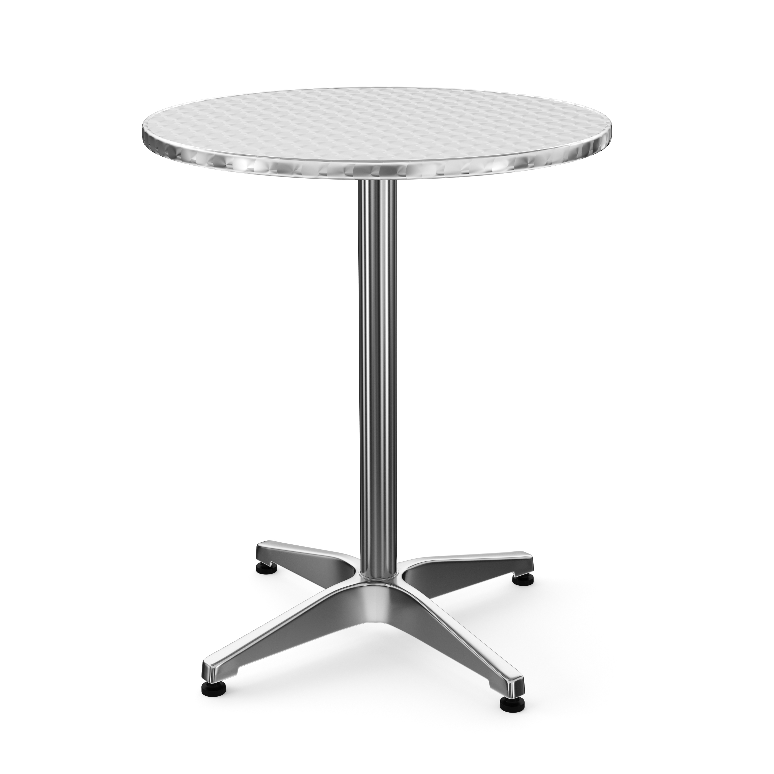 Bistrotisch Stehtisch Alu rund höhenverstellbar