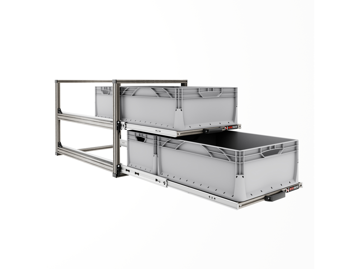 Nova Racks Serie V 2 Levels schuifopbergsysteem - 40x90x55 cm
