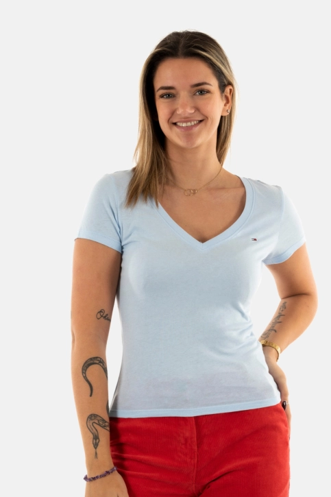 Tee shirt tommy jeans dw0dw20458 c3q sweet blue
