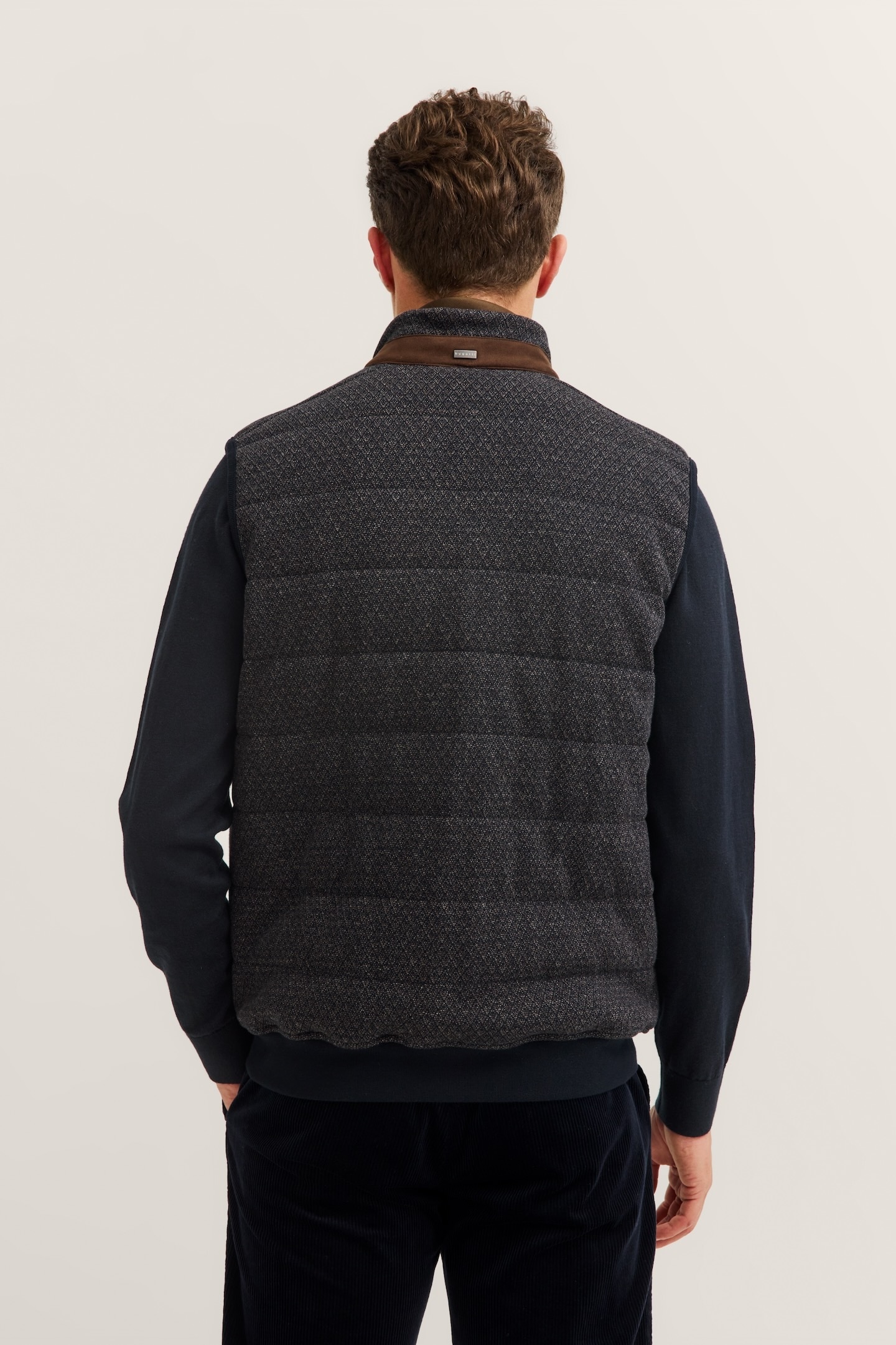 bugatti Sweatweste »Regular Fit« mit Stehkragen aus einem Baumwollmix