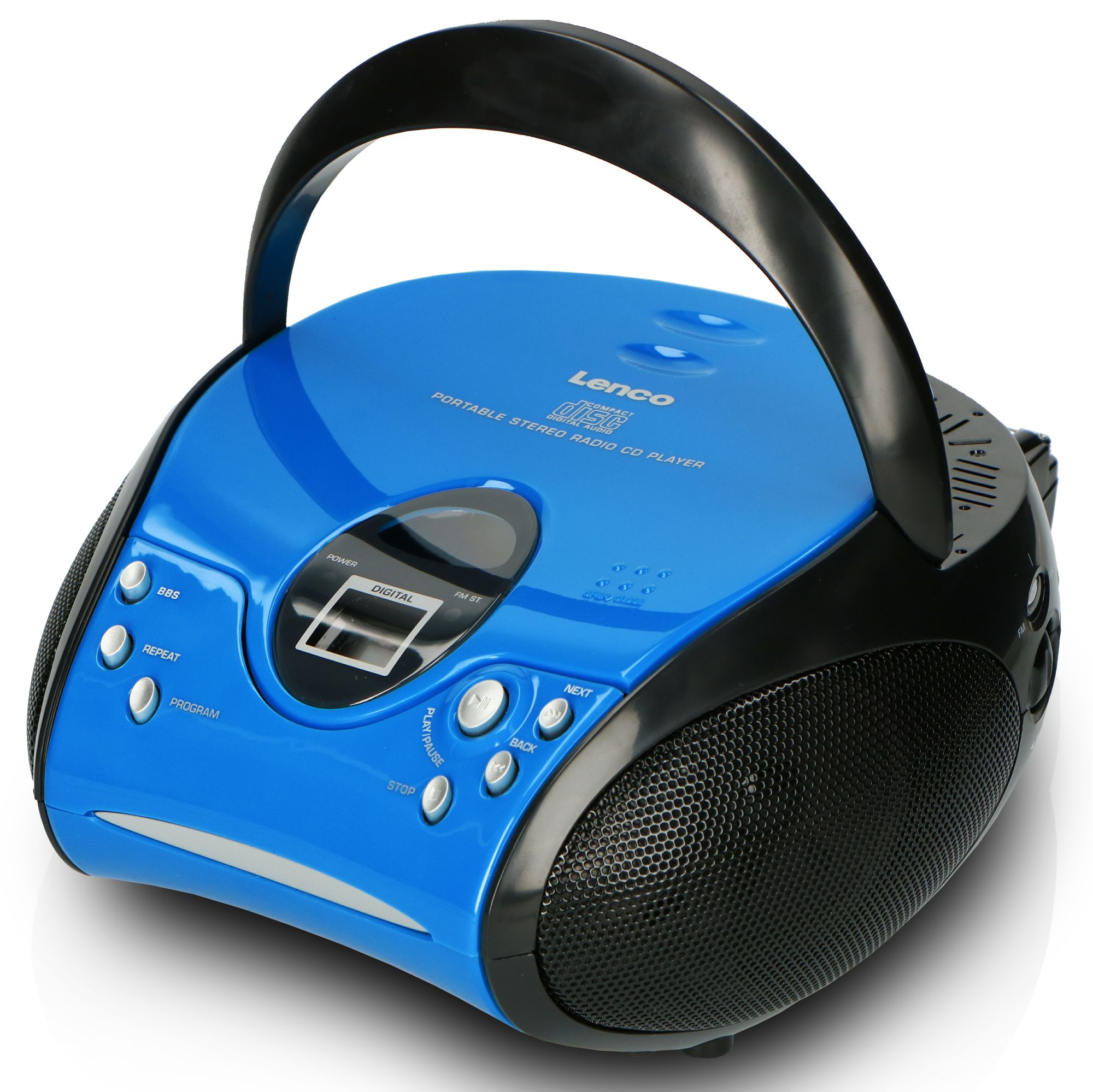 Lenco SCD-24 draagbare FM radio - Blue