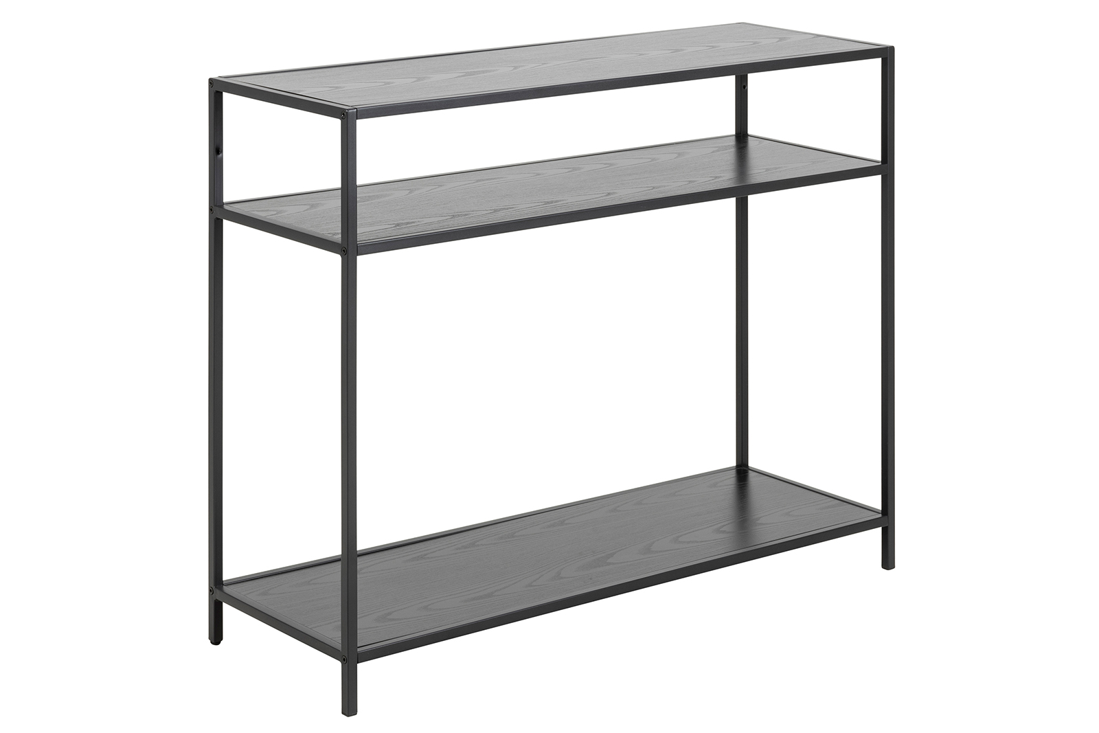 Seaford konsollbord Sort med 2 hyller