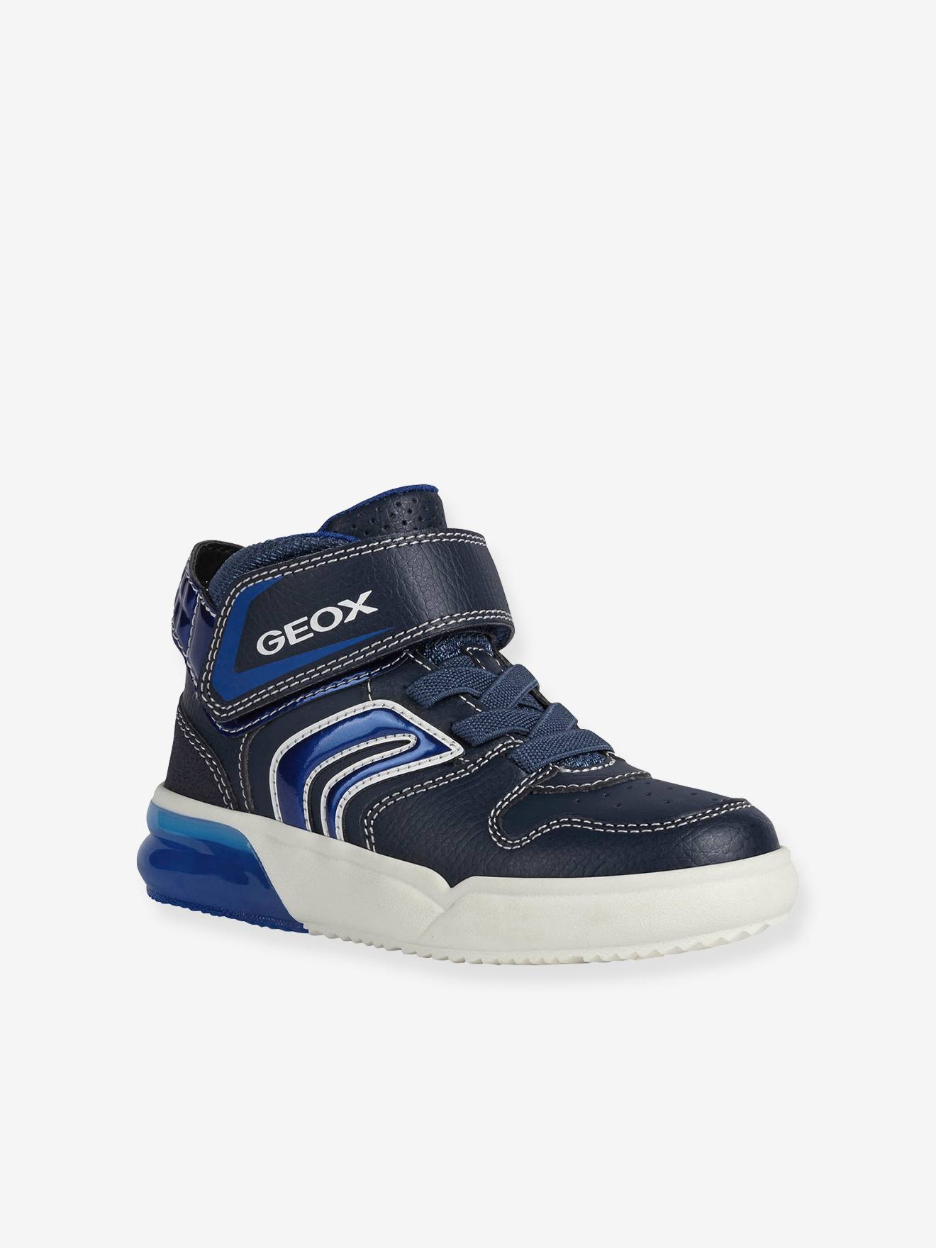 Tênis MID J Grayjay Boy A GEOX® azul escuro liso com estampas