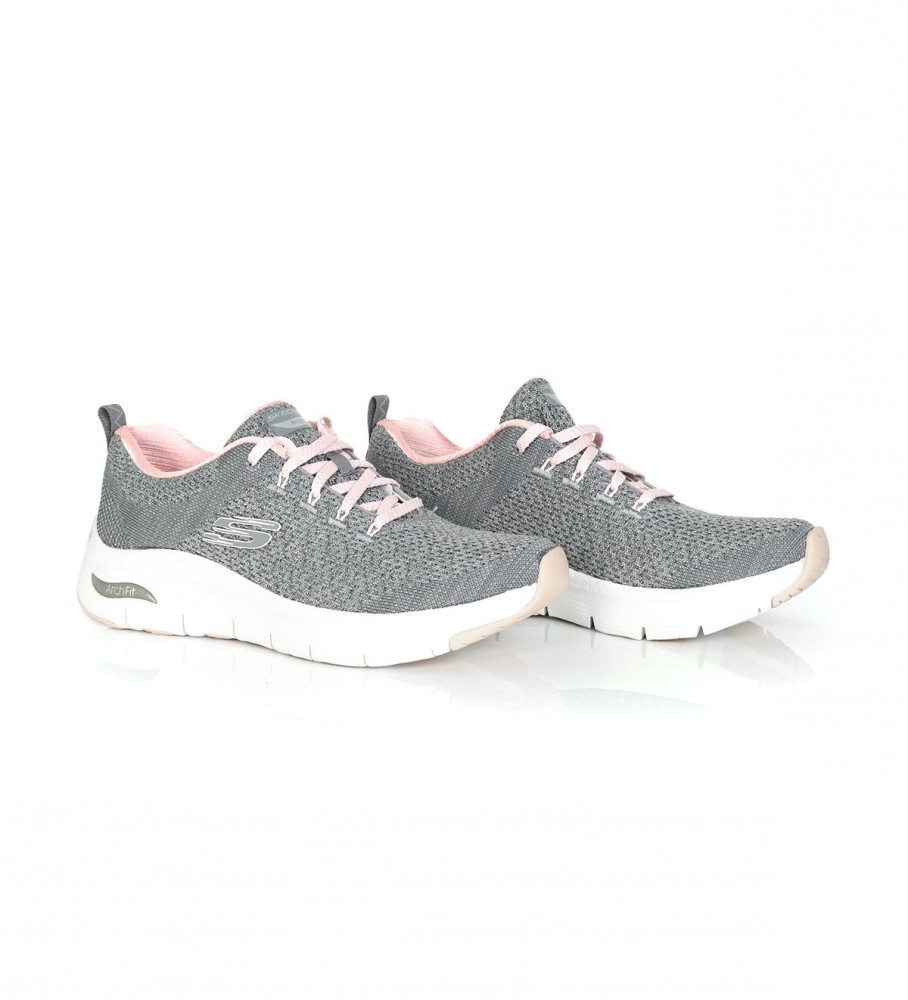 Skechers Zapatillas Arch Fit Infinite Adventure cinza, rosa