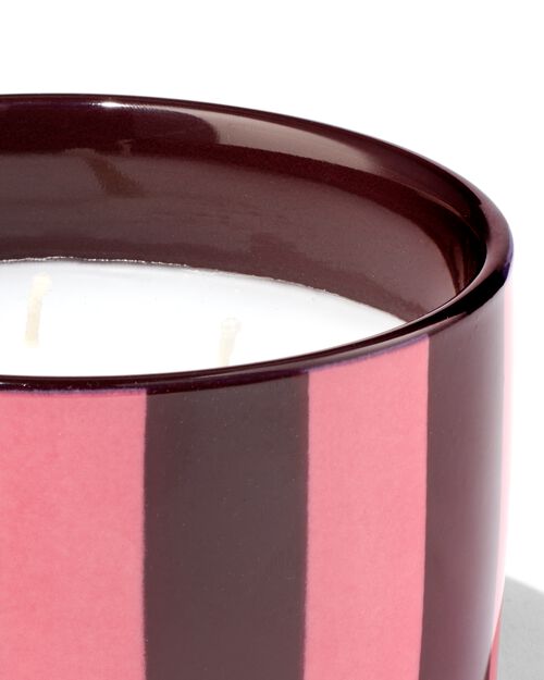 Bougie parfumée en céramique rouge foncé