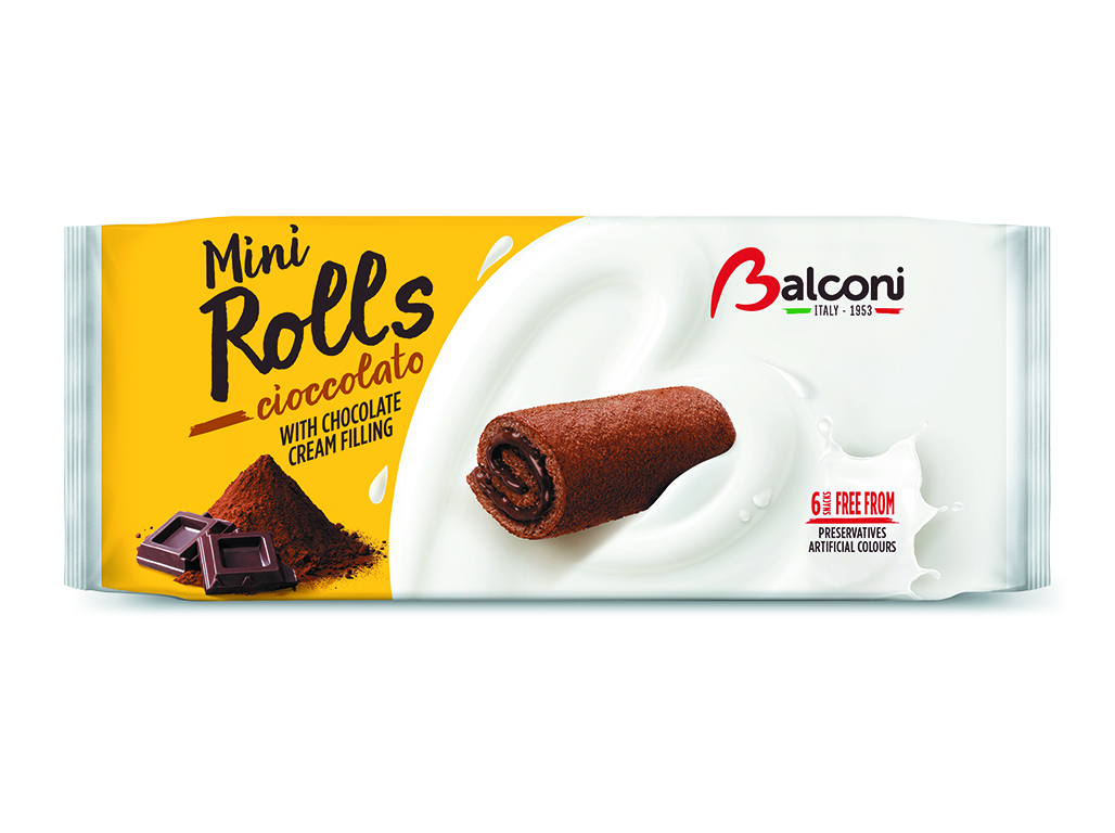SNACKS BALCONI MINI ROLLS CHOCO 180 G
