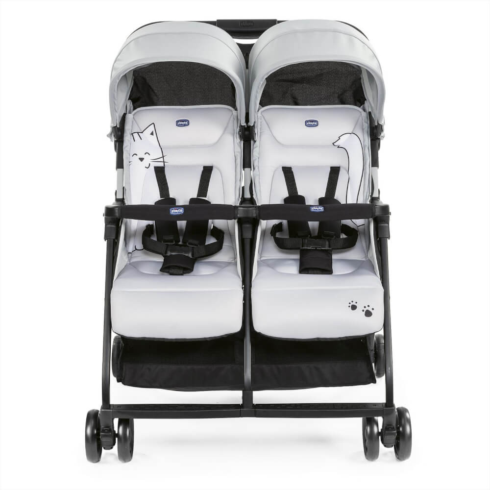 Chicco Zwillingsbuggy Ohlal Twin Silver Cat