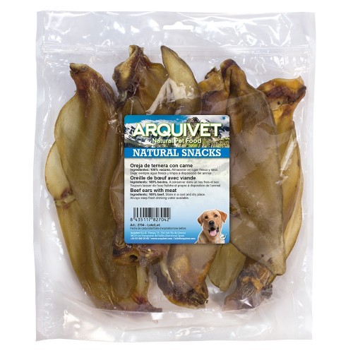 Orelhas de cachorro com sabor de carne