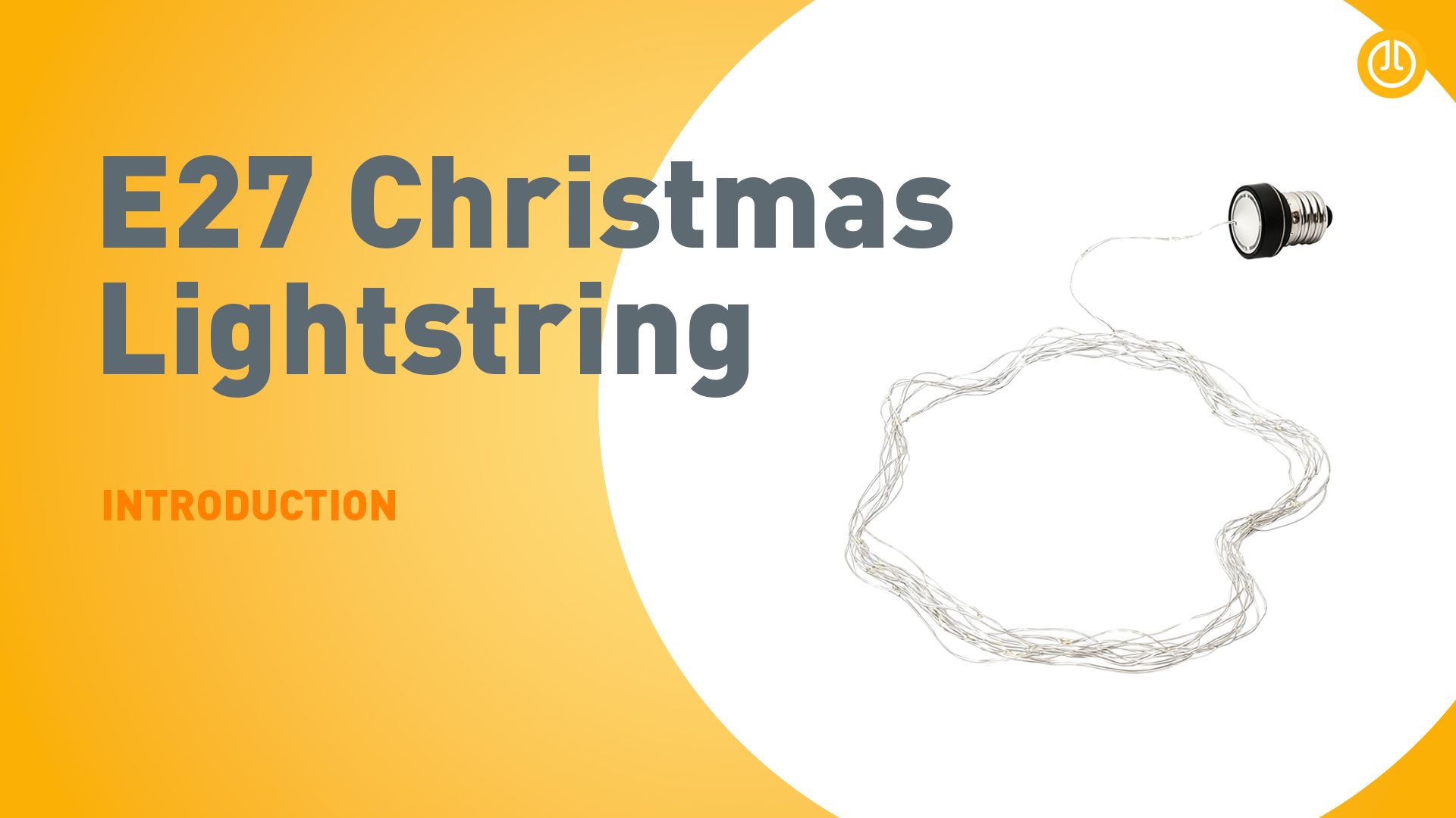 Kerst E27 lichtsnoer 5m 1.3W 50 lm 3000K