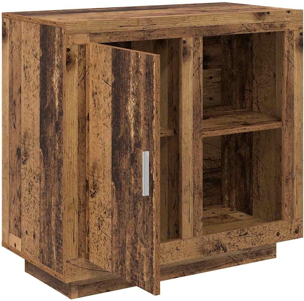 Sideboard Altholz, 80x40x75 cm, Holzwerkstoff, Kommode für Wohnzimmer, Flurschrank mit Stauraum, robuste Aufbewahrung