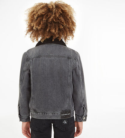 Calvin Klein Jeansjacke Mit Futter - Visual Grey
