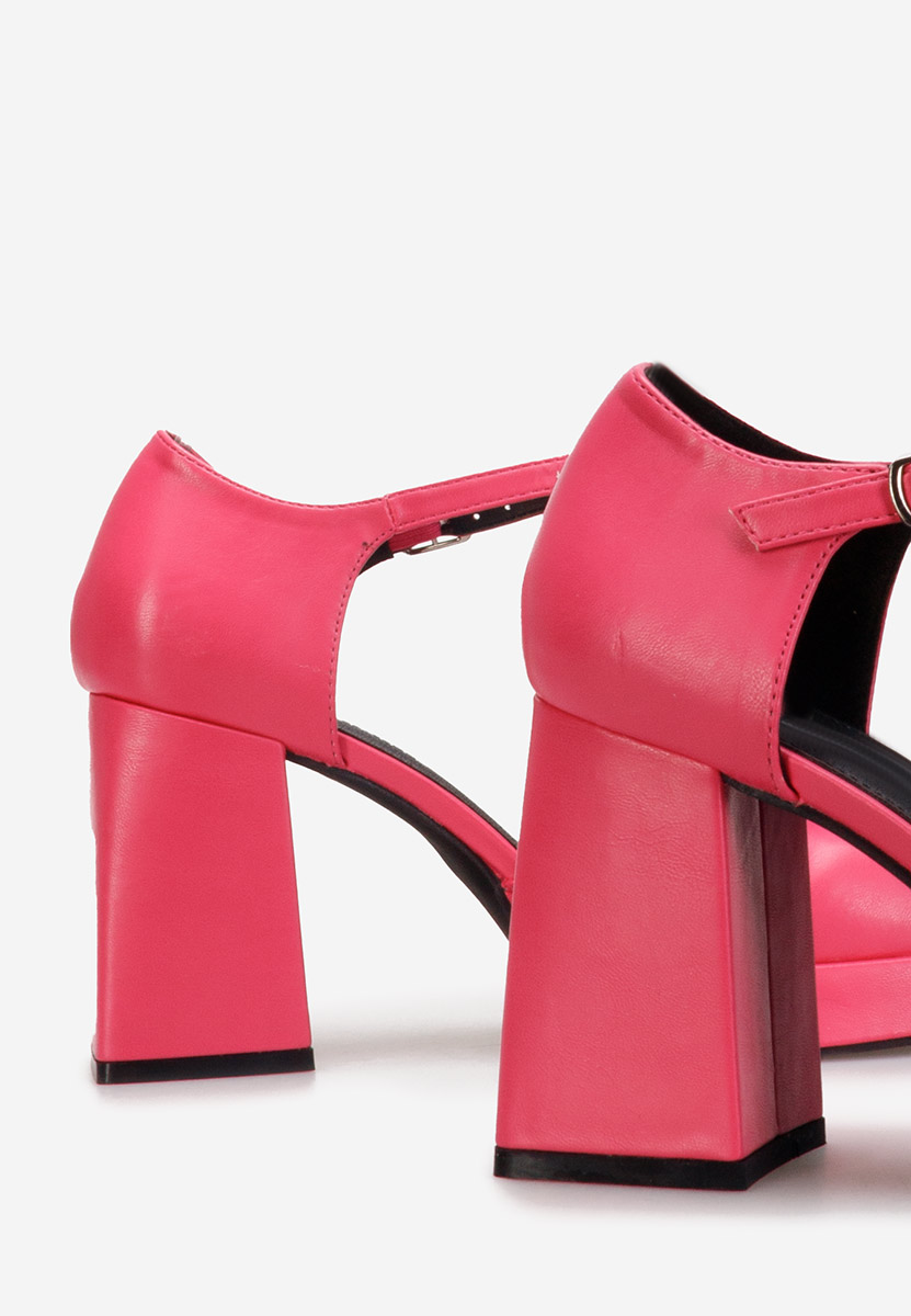 Chaussures à talon épais fuchsia Abile