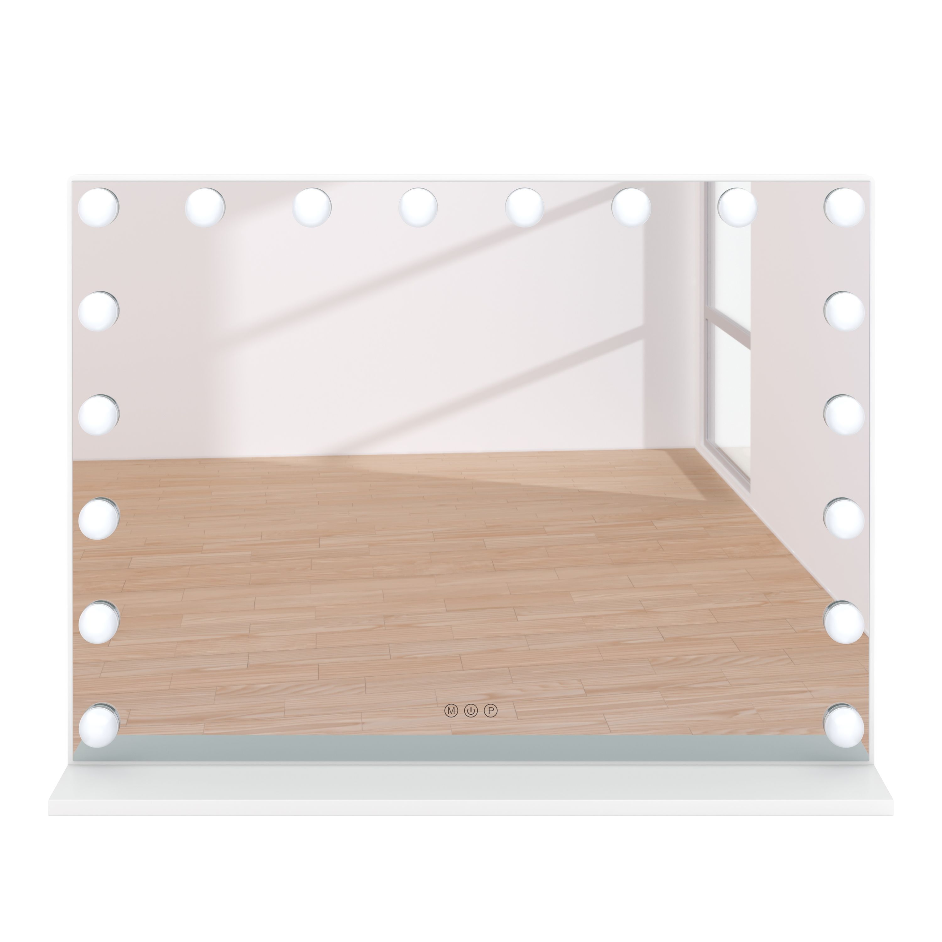 LED Spiegel EMMI 80 x 12 x 60 cm weiss