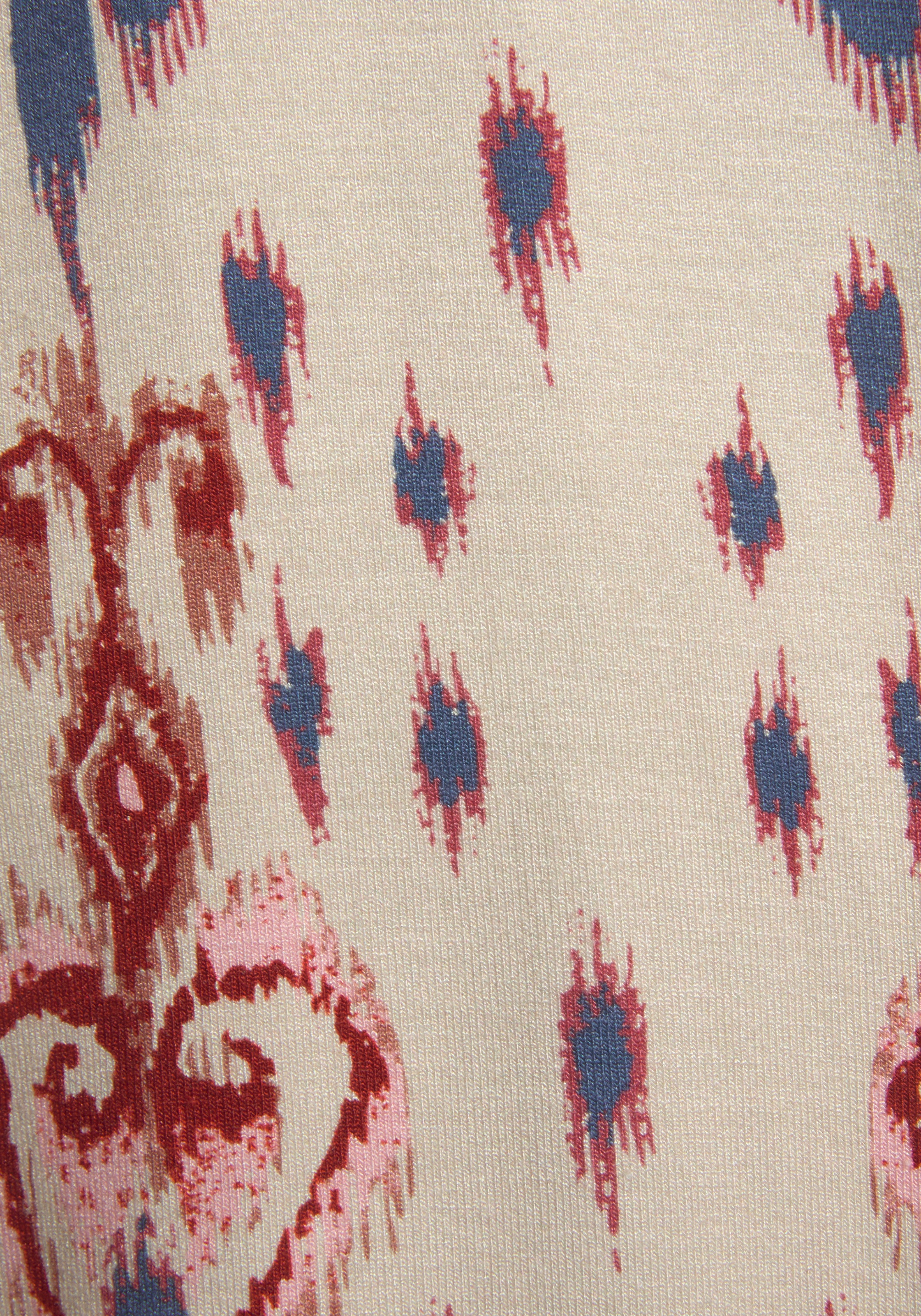 Buffalo Strandkleid mit besonderem Trägerdesign und Ethnoprint, Minikleid, Sommerkleid