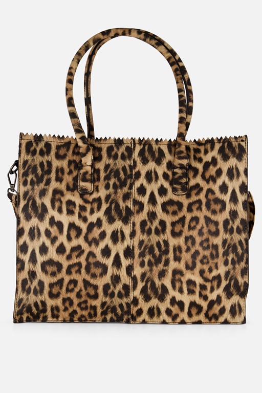 ZEBRA Leopard Tas beige Imitatieleer