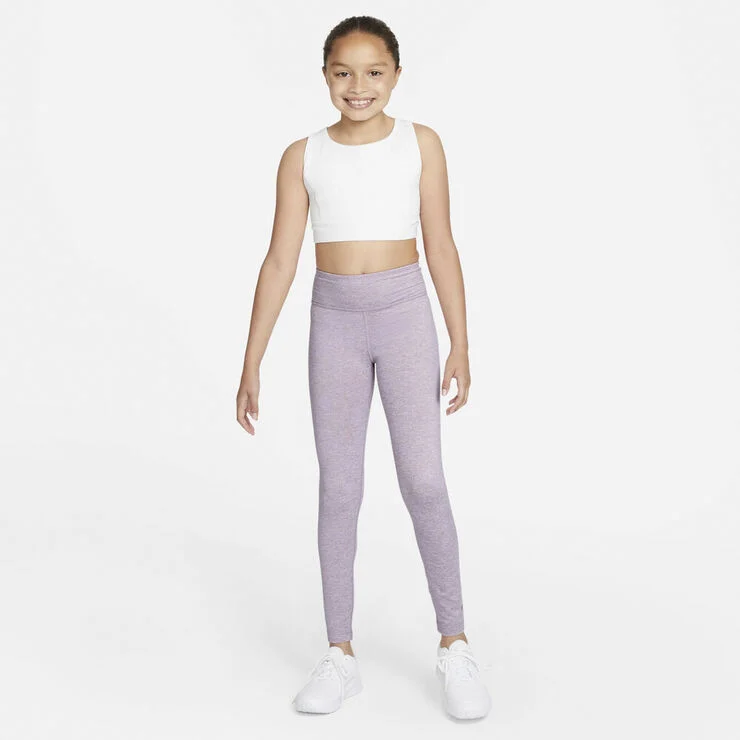 Nike Dri Fit One Luxe High Rise Traeningstights Lilla