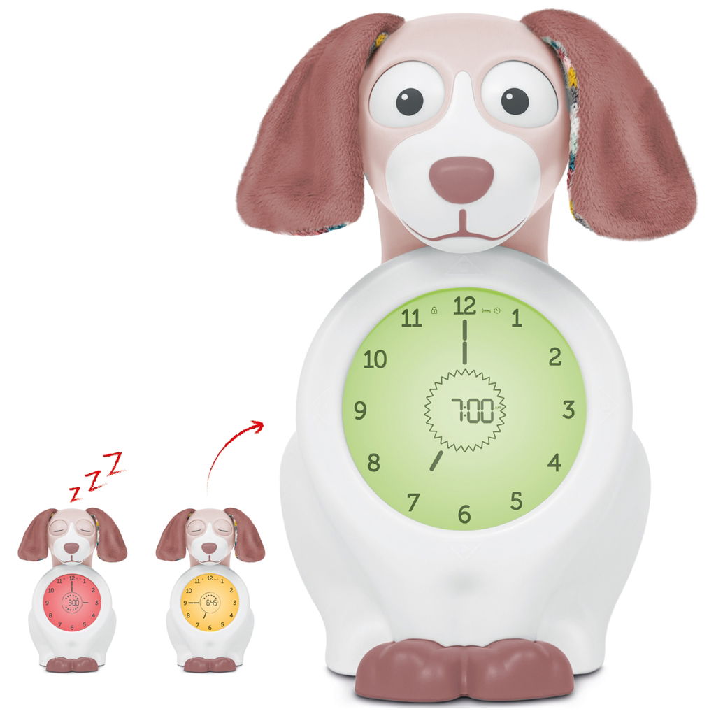 ZazuZazu   Davy Dog der Schlaftrainer mit Nachtlicht pink
