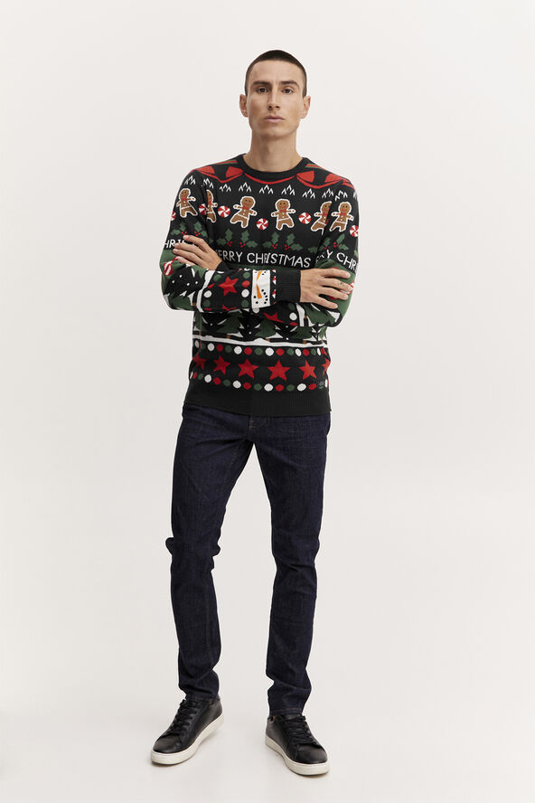 Blend Pullover Christmas Dark navy