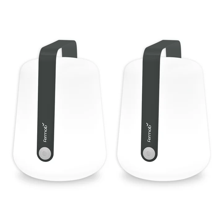 Fermob - Balad Akku LED-Leuchte, H 38 cm, anthrazit (2er-Set)