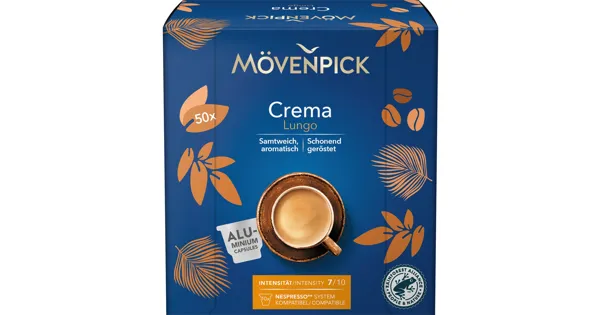 Mövenpick Kaffee Lungo Crema 50 Kapseln