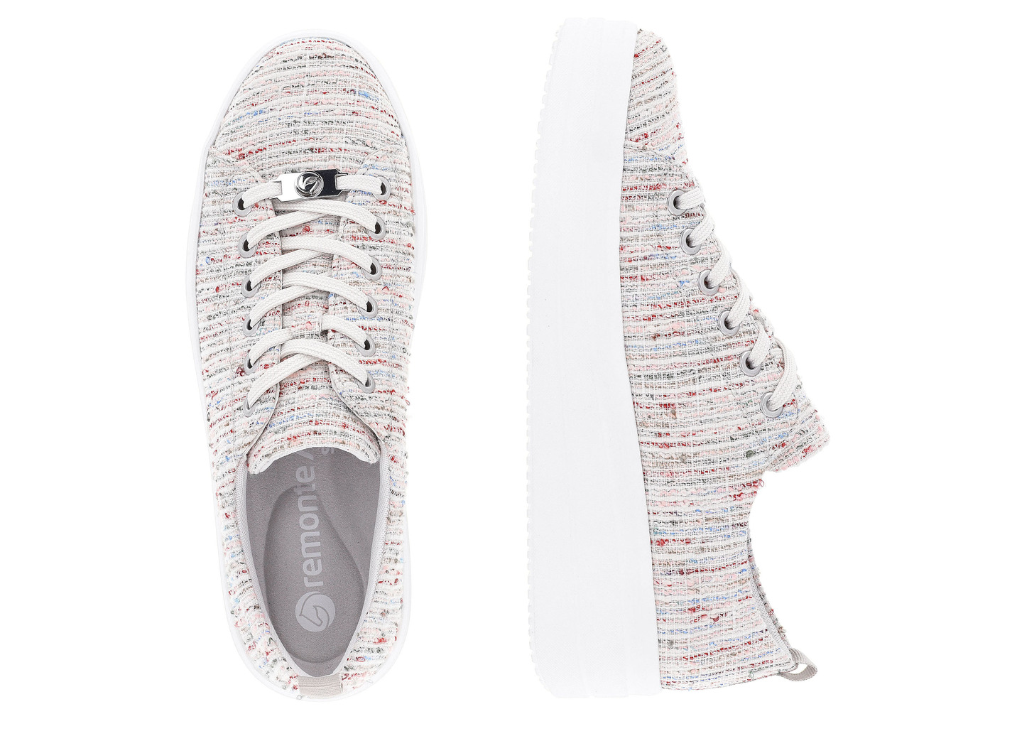 Remonte Sneaker aus effektvoll strukturiertem Textilmaterial