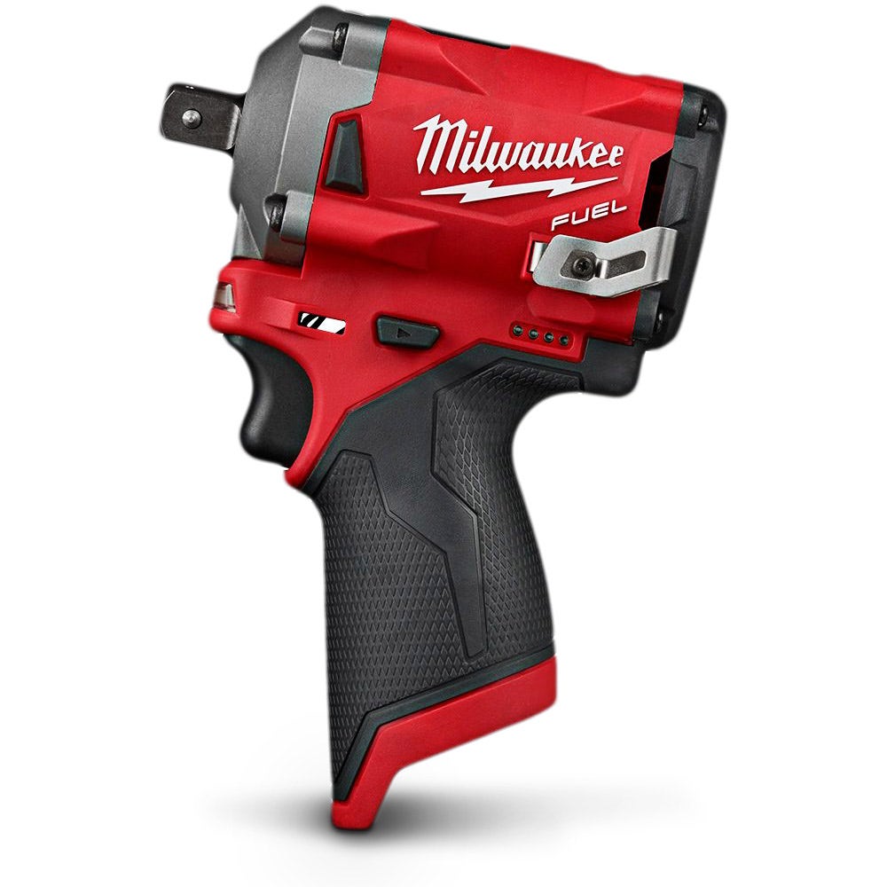 Chave de impacto curta Milwaukee 12V FUEL™ de 1/2