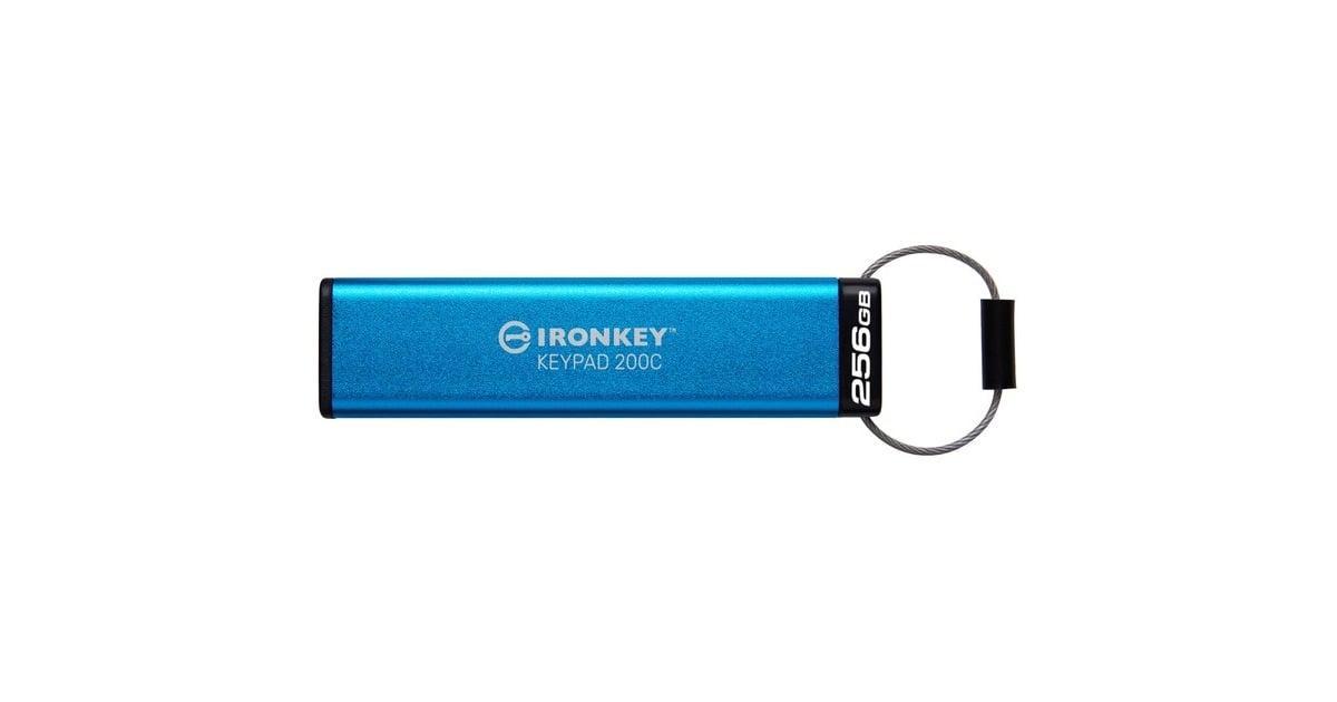 KingstonIronKey Keypad 200 256 GB usb-stick  (USB-C 3.2 (5 Gbit/s))
