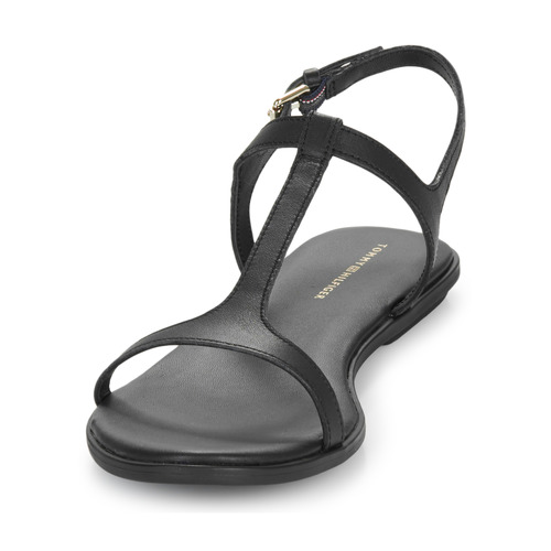 Tommy Hilfiger - TH FLAT SANDAL - Noir