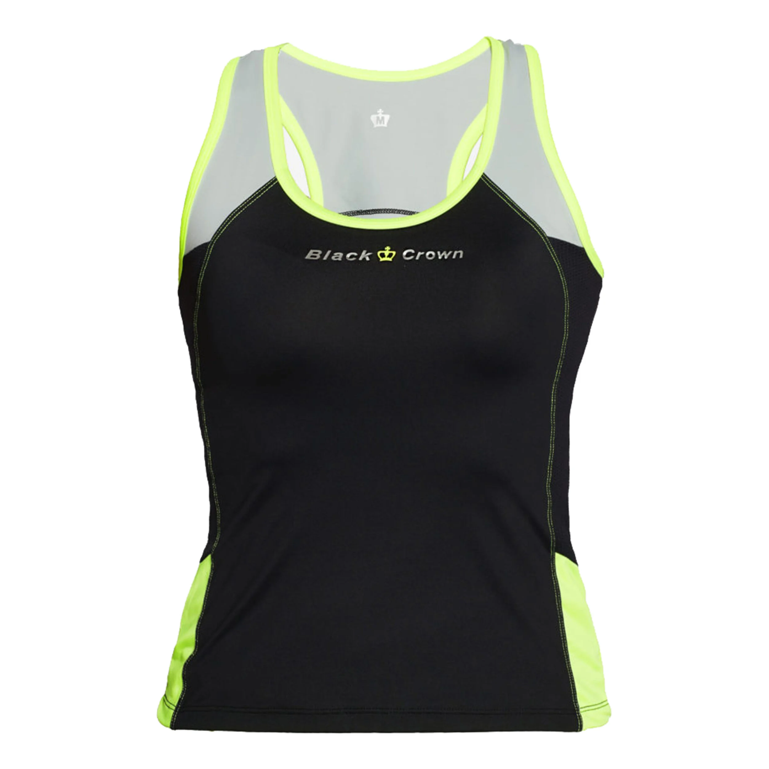 Black Crown Santander T-shirt Femmes - Noir , Jaune Lemon