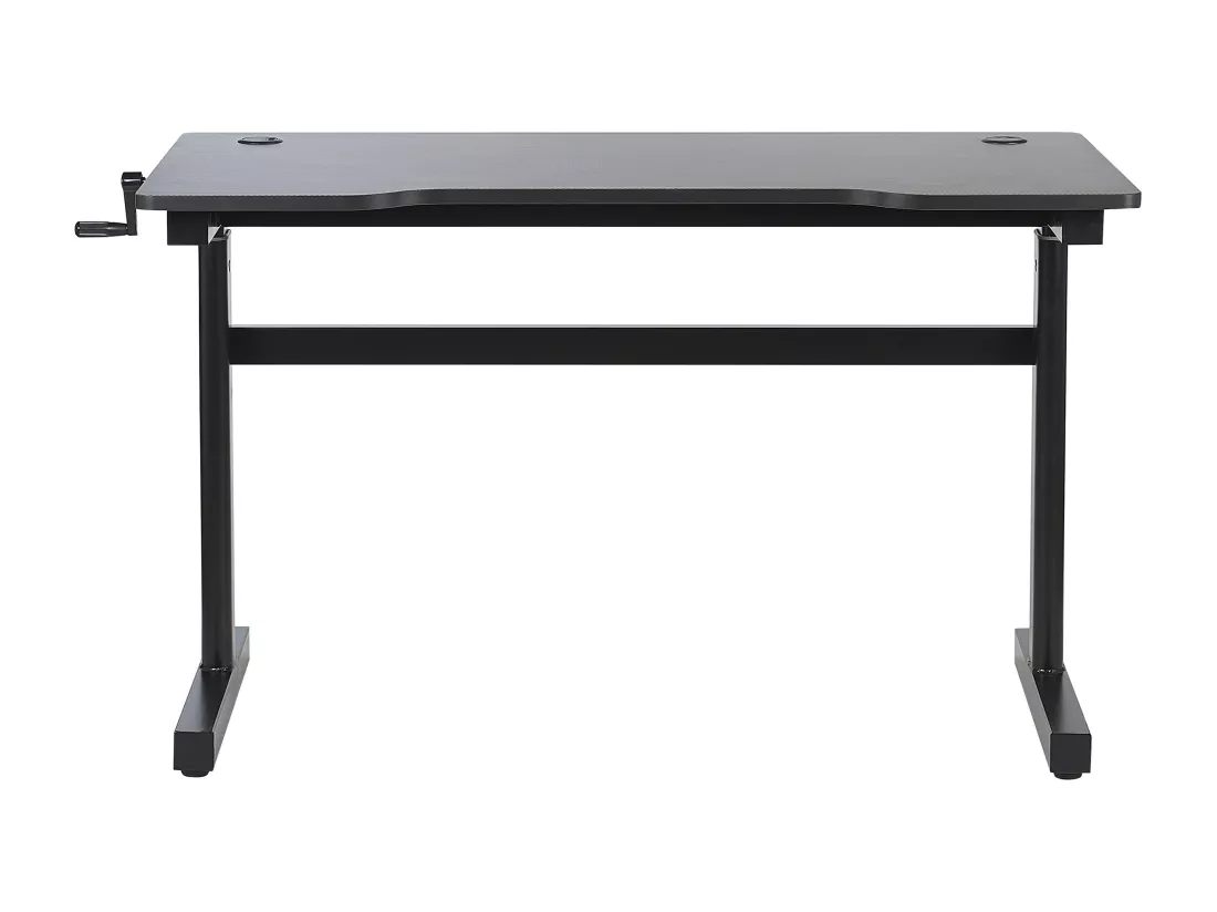 Bureau gamer ajustable éclairage LED 120 x 60 cm noir DURBIN