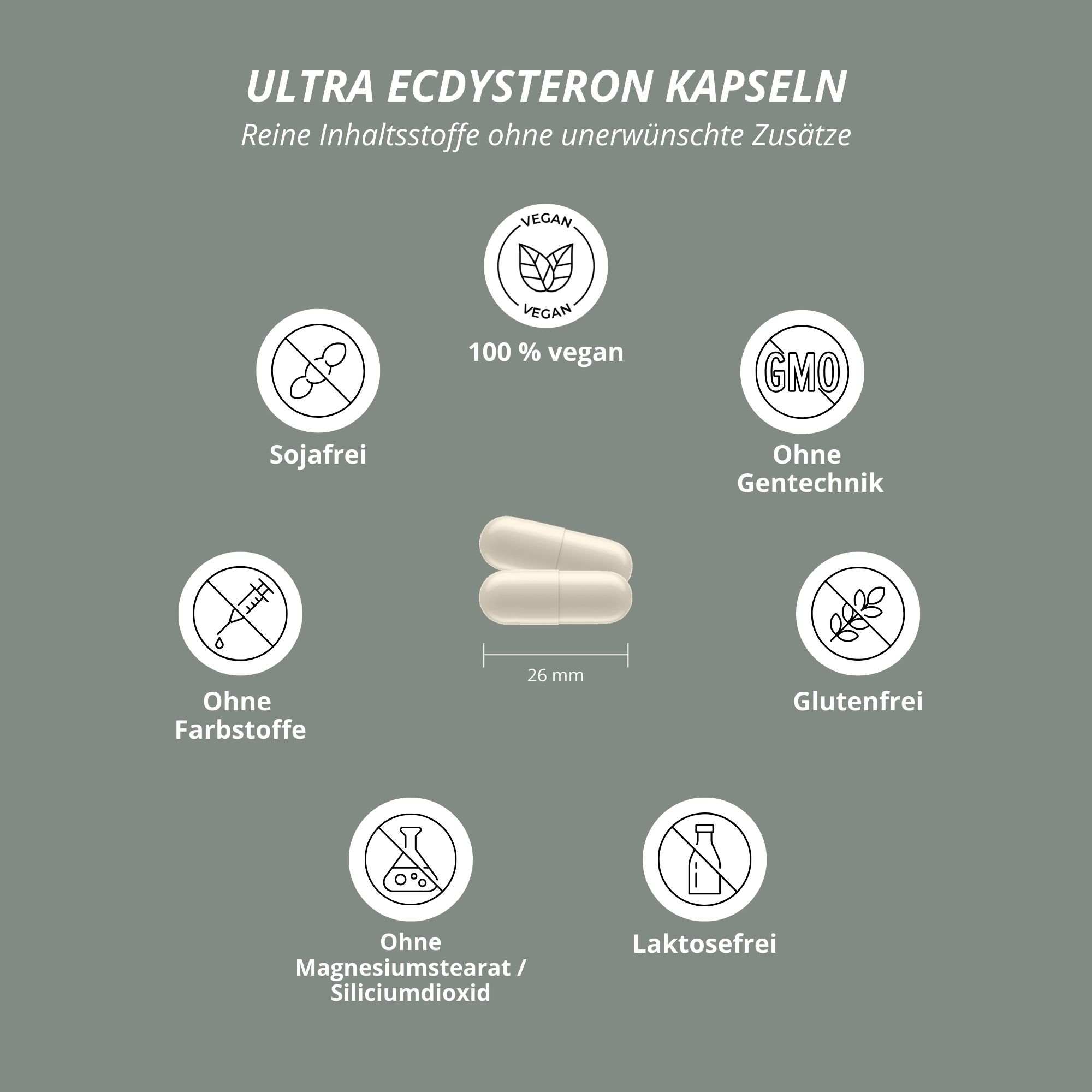 Nutri+ Ultra Ecdysteron + Leucin Kapseln