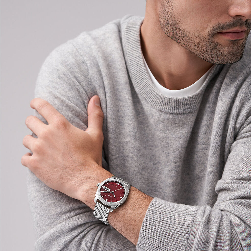 Montre Fossil machine Rouge