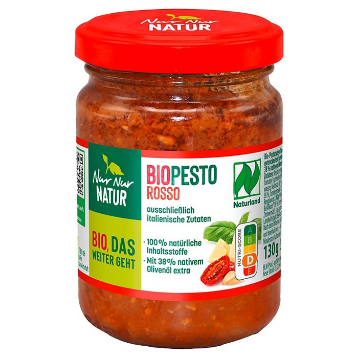 NUR NUR NATUR Bio-Pesto 130 g, Rosso