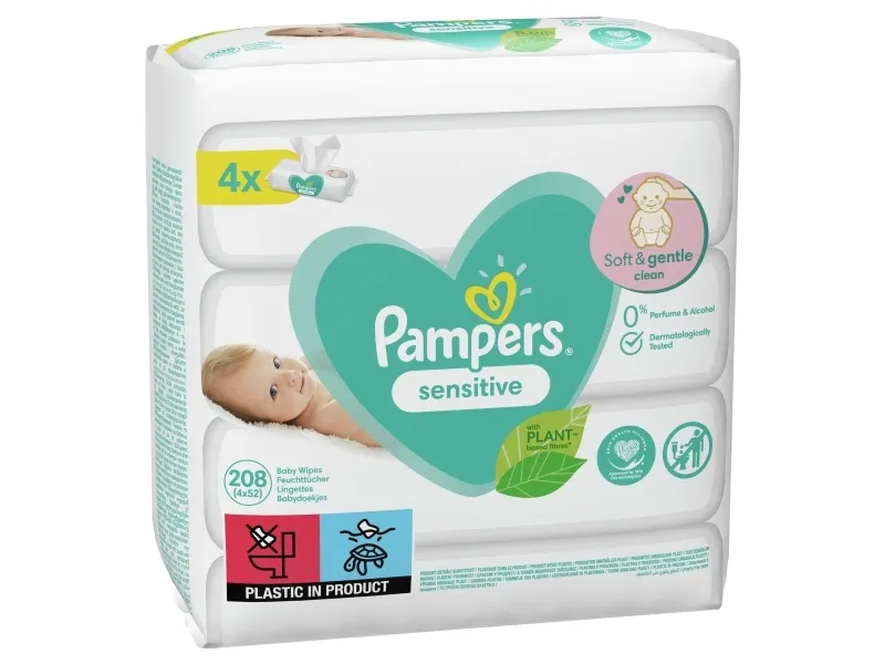 Pampers 81687197, Vådservietter til baby, Dermatologisk testet, Neutral pH
