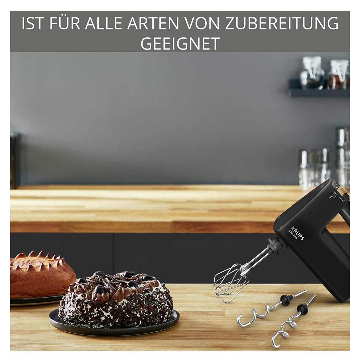 Krups 3 Mix 7000 F6085811 Edition Handmixer black