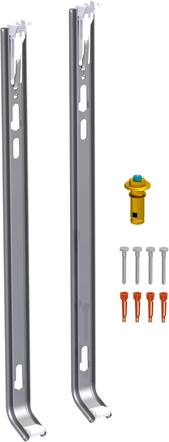 Kompaktheizkörper & Ventilheizkörper Typ 22 – 400x500 mm – Flachheizkörper 6-fach Anschluss, Weiß RAL 9016, 110°C / 10bar, inkl. Thermostatventil & Wandhalter, Warmwasser EN 442