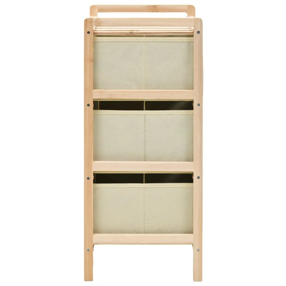vidaXL - Opbergmeubel - Beige - Hout