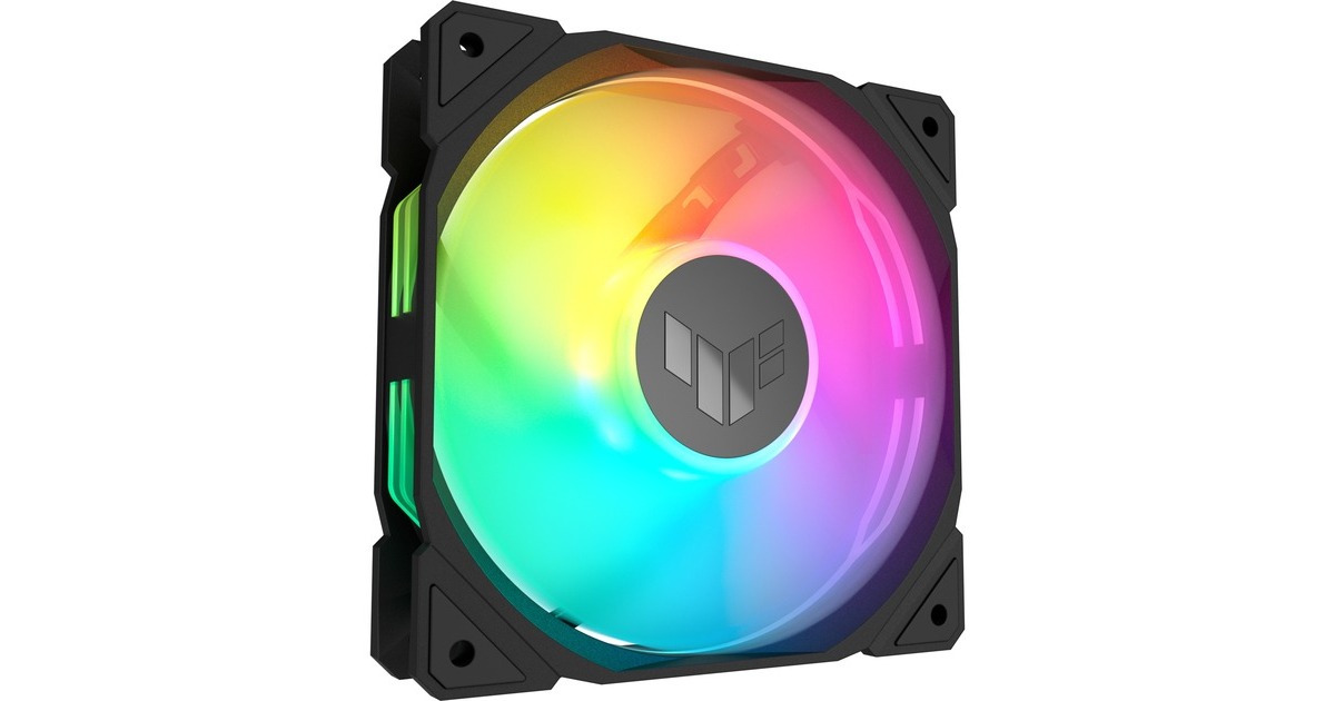 ASUSTUF Gaming TR120 ARGB Reverse case fans  (Zwart, 3 stuks, 120 x 120 x 25 mm)