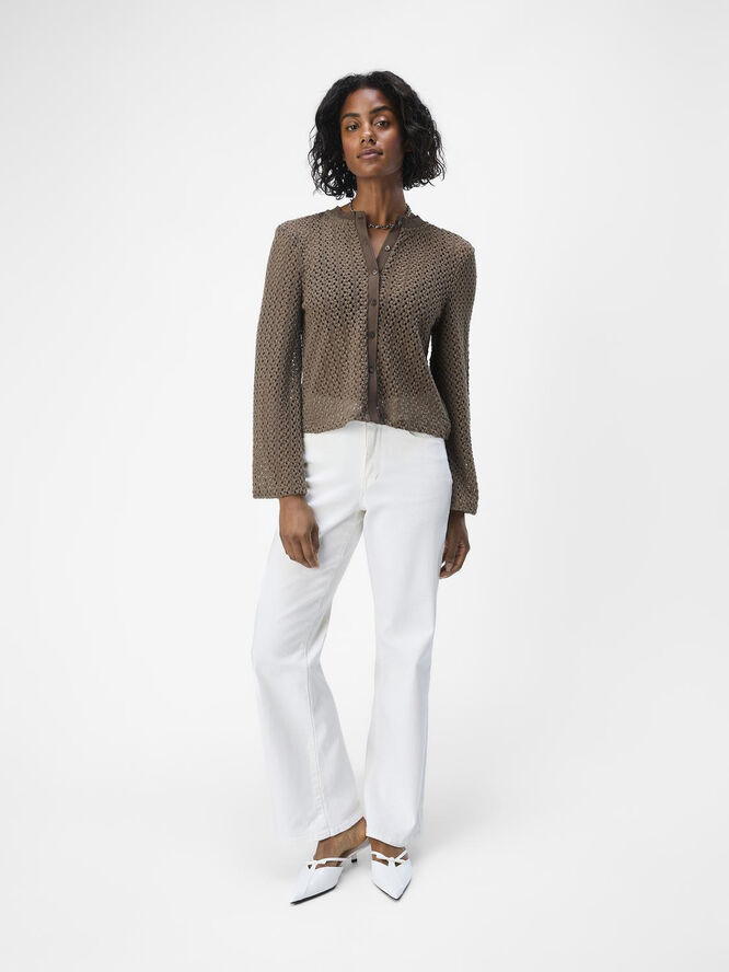 Object OBJHELENA L/S CARDIGAN 134 Mole