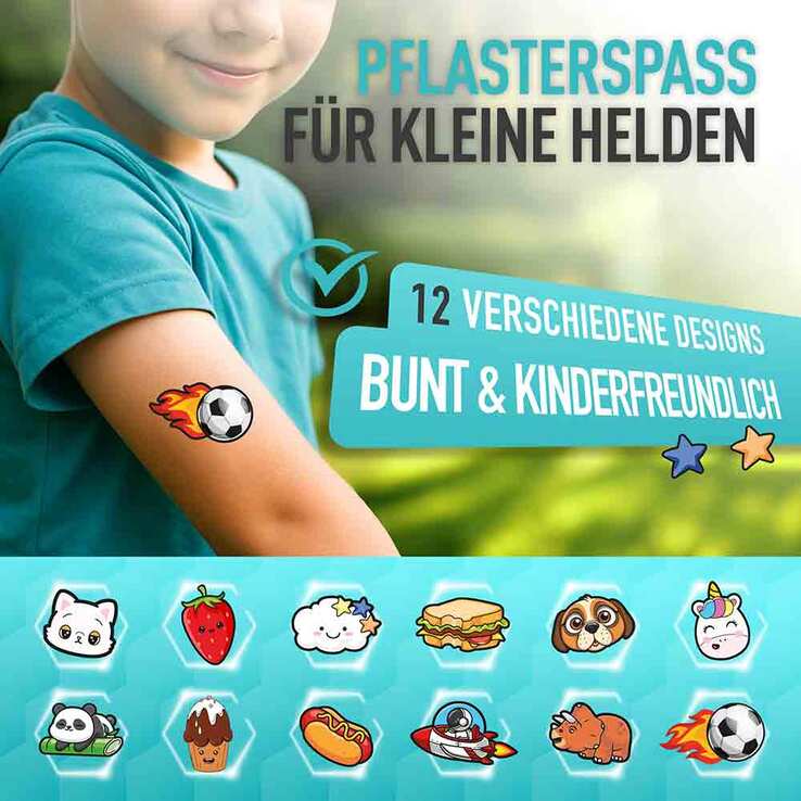 Flint Med Kinder Pflaster 13x22mm hypoallergen sens., 12 St