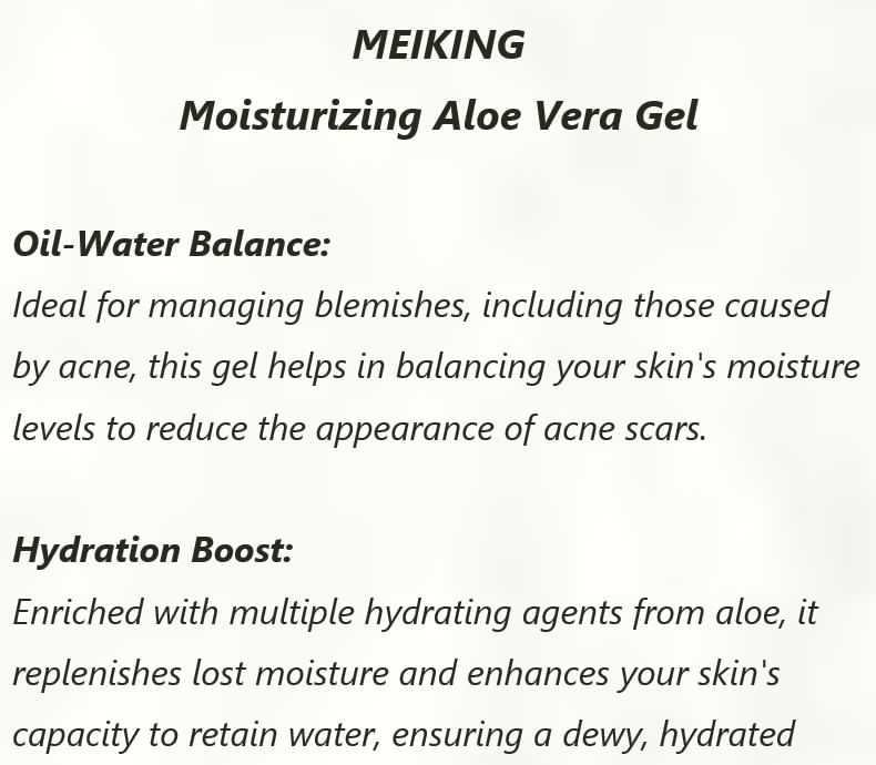 MEIKING - Hydraterende Aloë Vera-gel